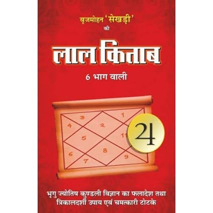 Laal Kitab Brij Mohan Sekhri (6 Bhag Wali) Hardcover ( बृजमोहन सेखड़ी की लाल किताब 6 भाग वाली ) By D.P.B Publication