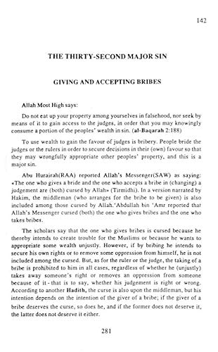 Al-Kabair - The Major Sins : Arabic- English