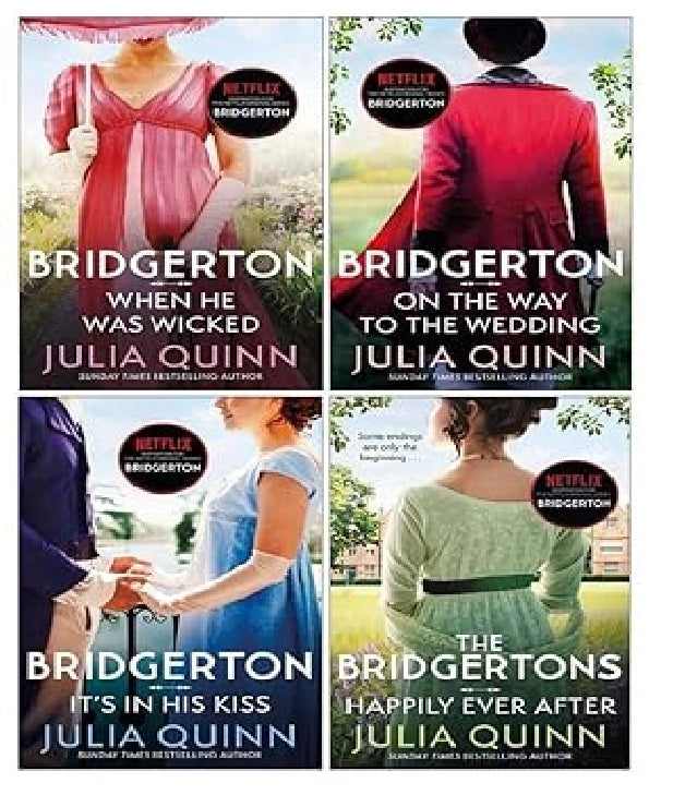 Bridgerton Series 4 Books Set by Julia Quinn 0349430187-Paperback