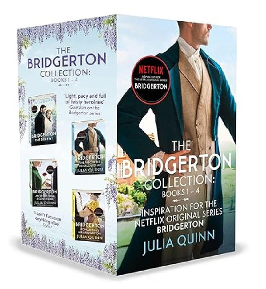 Bridgerton Series 4 Books Set by Julia Quinn 0349430187-Paperback