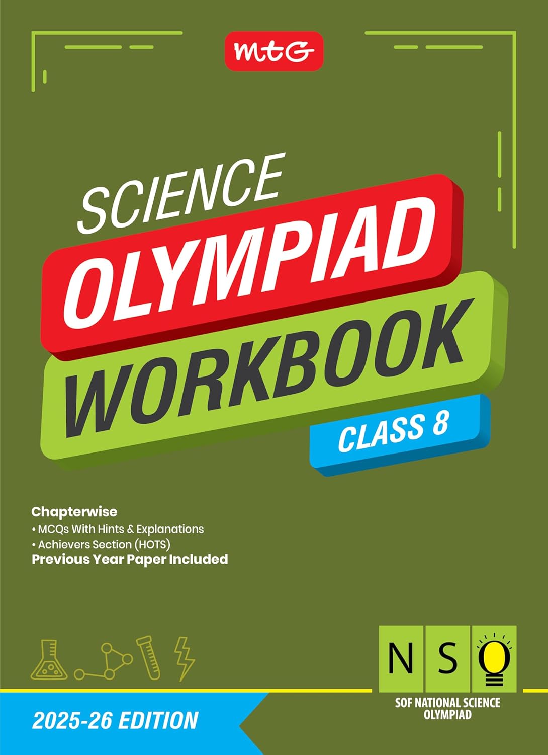 MTG National Science Olympiad (NSO) Workbook Class 8