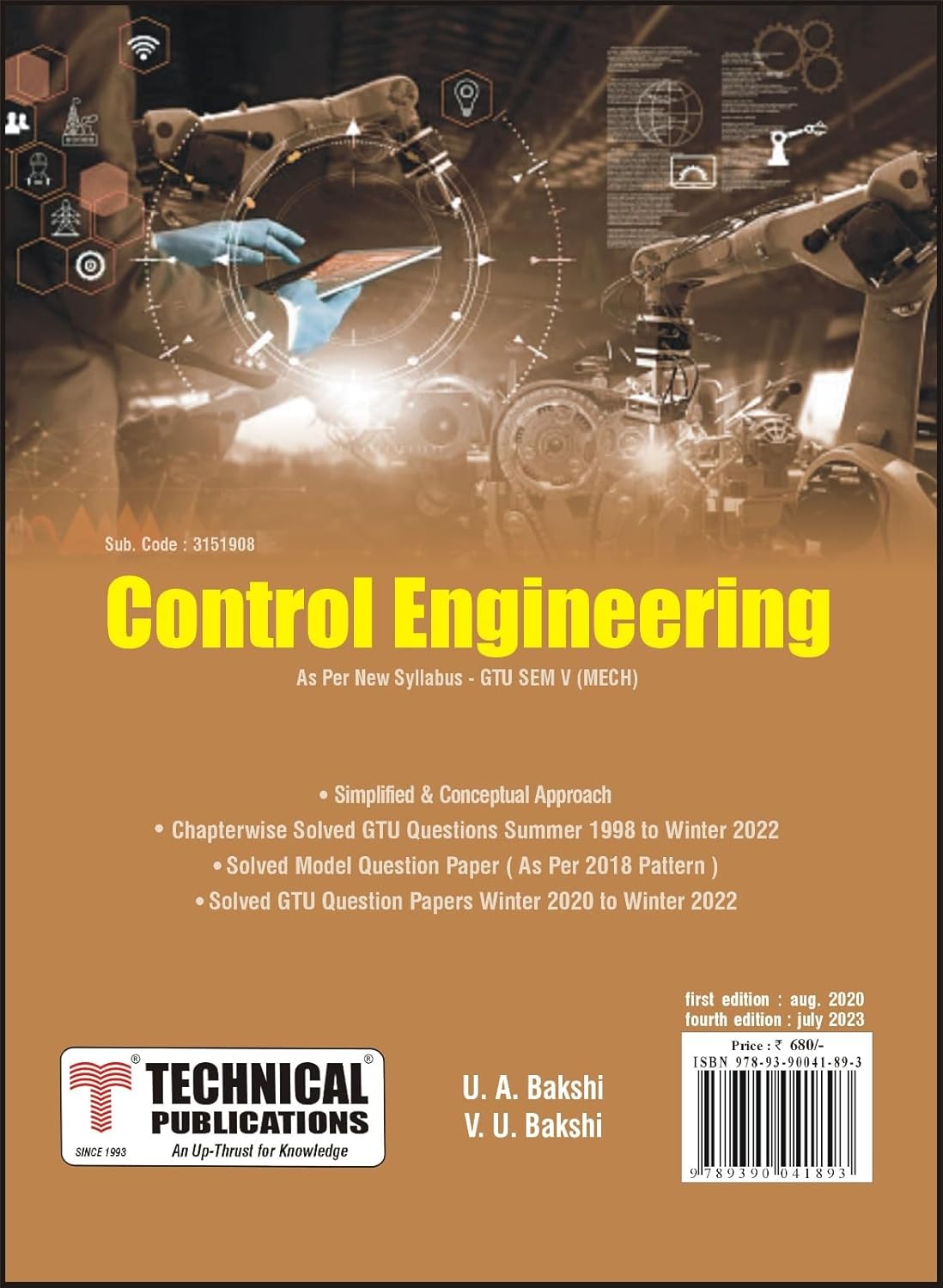 Control Engineering for GTU 18 Course (V - Mech./Open Elec.-I - 3151908) - 2020 Edition