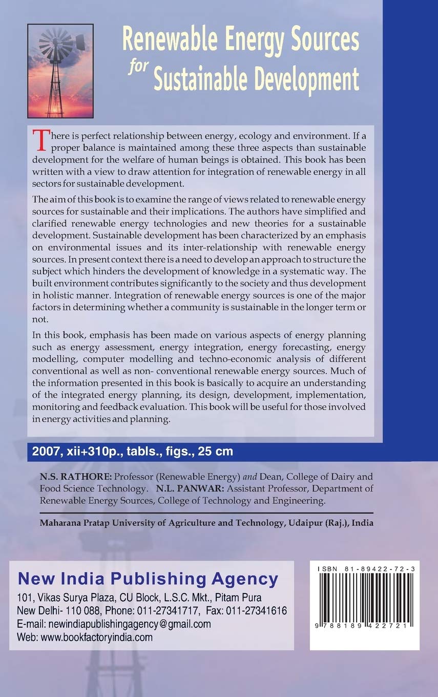 Renewable Energy Sources for Sustainable Development