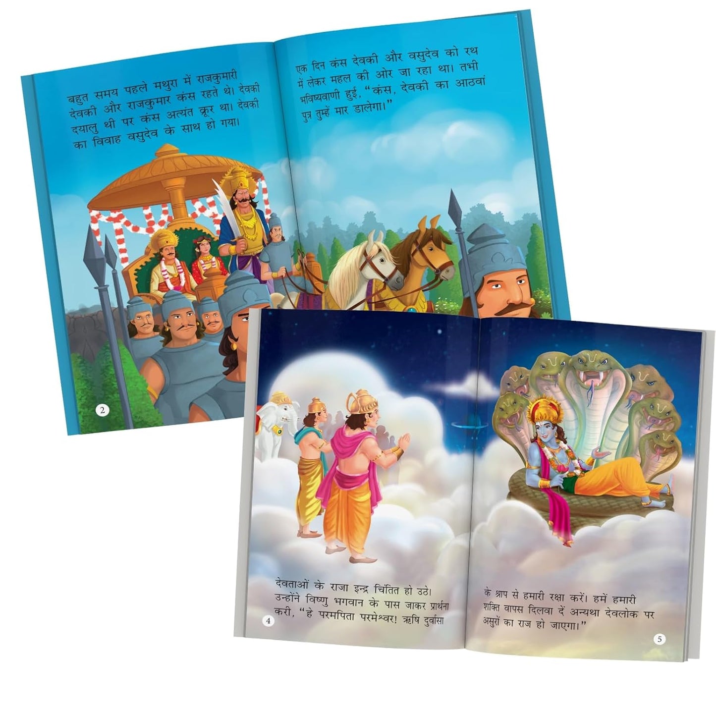 Mythology Tales (Hindi) - Mahabharata, Krishna, Hanuman, Ganesha, Ramayana, Brahma, Shiva, Bhakta Prahlad, Luv-Kush, Durga - for Children (Illustrated) (Set of 10 Books)