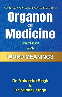 Organon of Medicine with Word Meanings