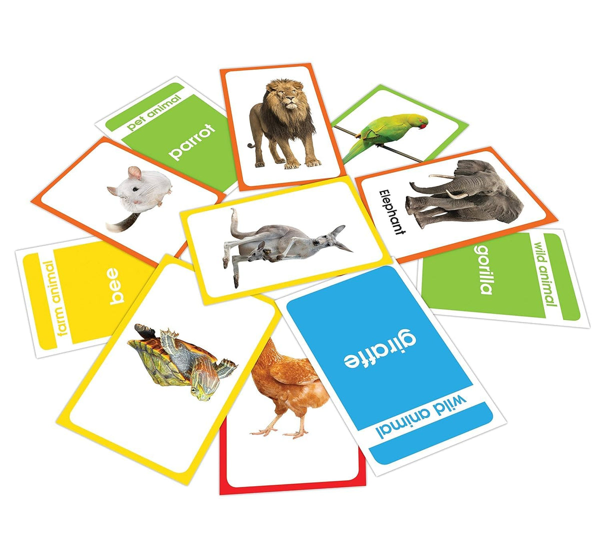 Amazing Flash Cards Set Of 4 Boxes: Early Development OF Preschool Toddler (220 Cards, Alphabet, Number, Animals, Colors And Shapes)