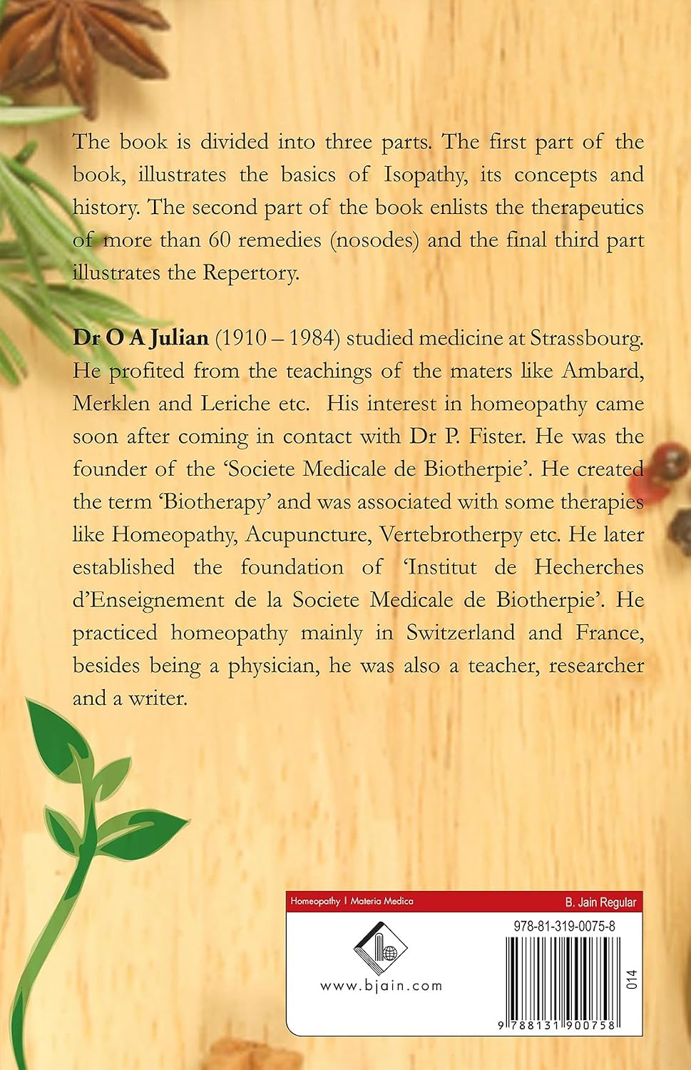 Julian's Materia Medica Of Nosodes With Repertory