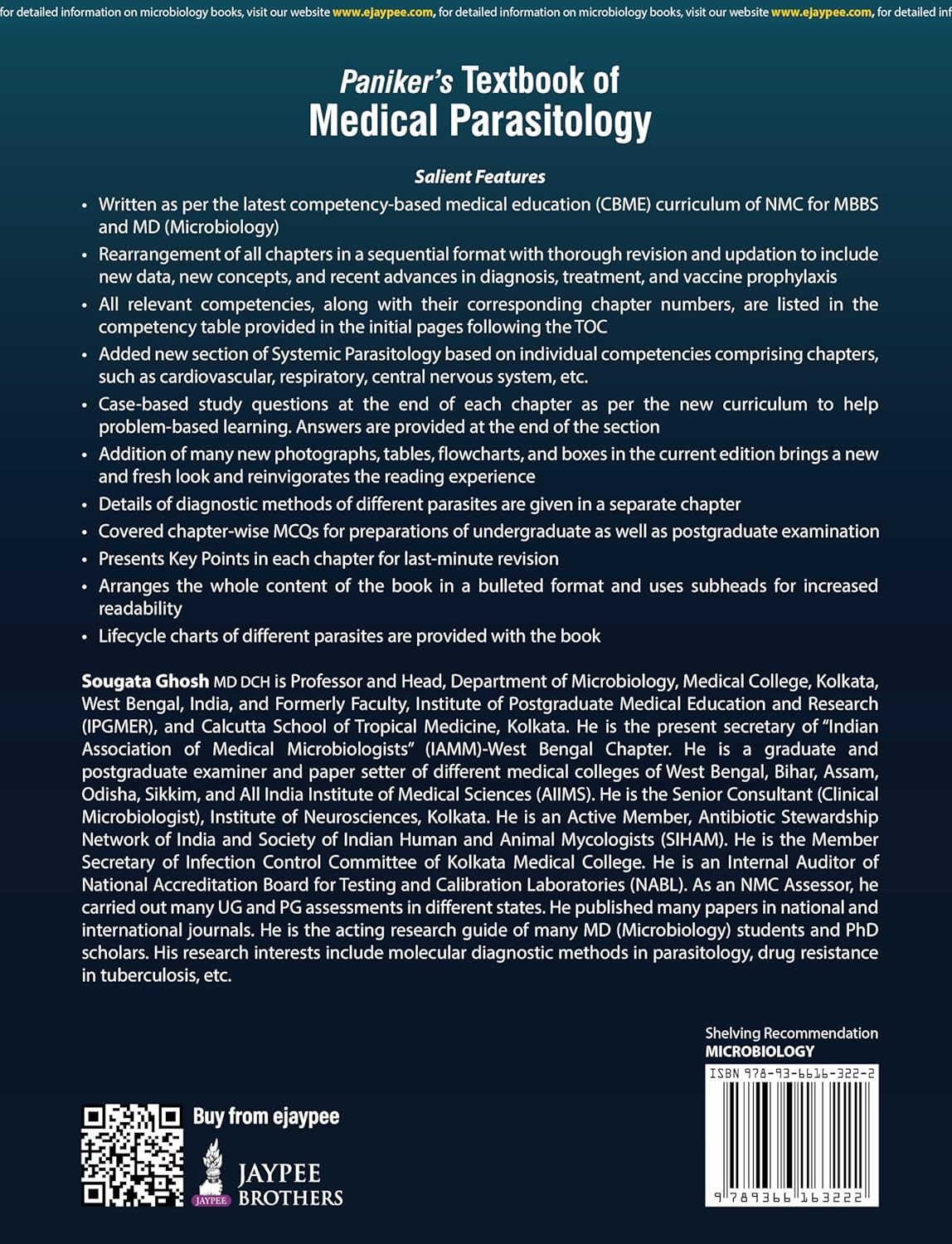 Paniker's Textbook of Medical Parasitology (10th Edition)