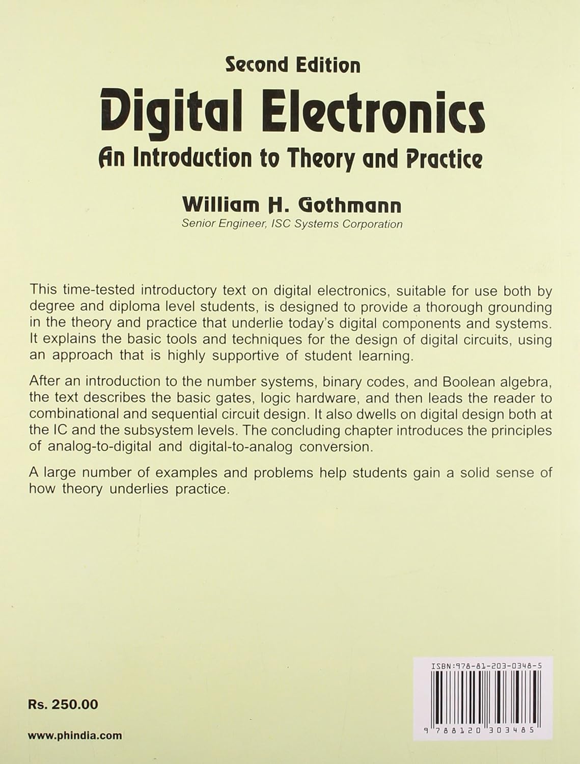Digital Electronics: An Introduction to Theory and Practice