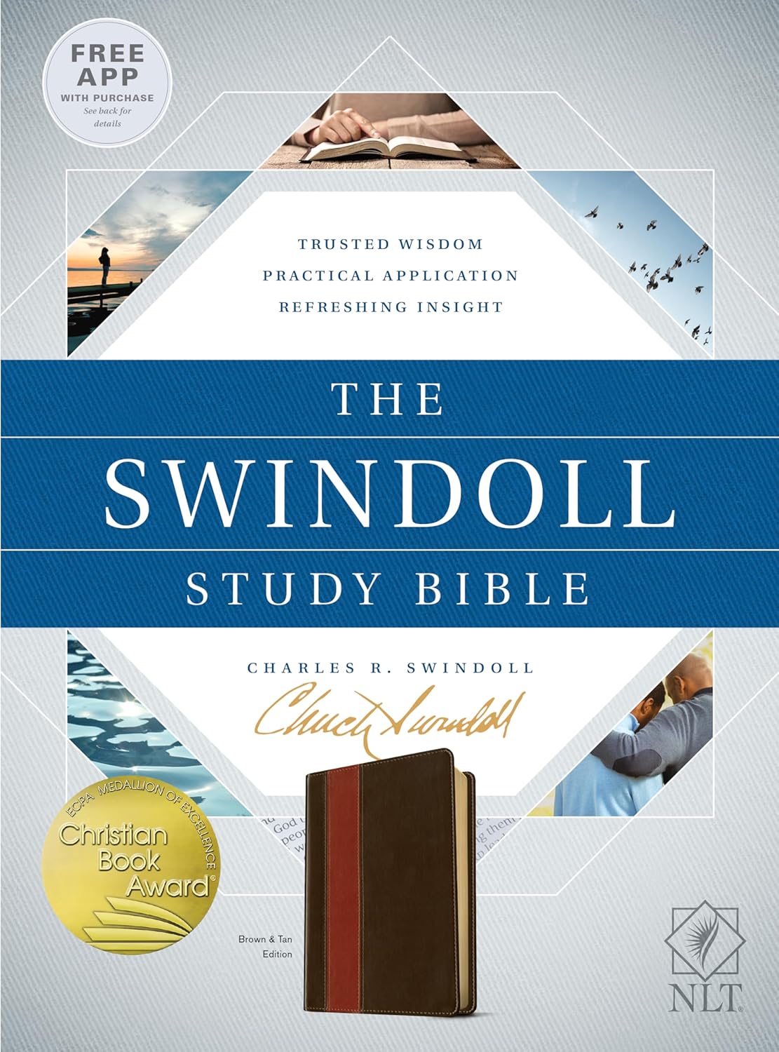 The Swindoll Study Bible: New Living Translation, Brown & Tan, Leatherlike