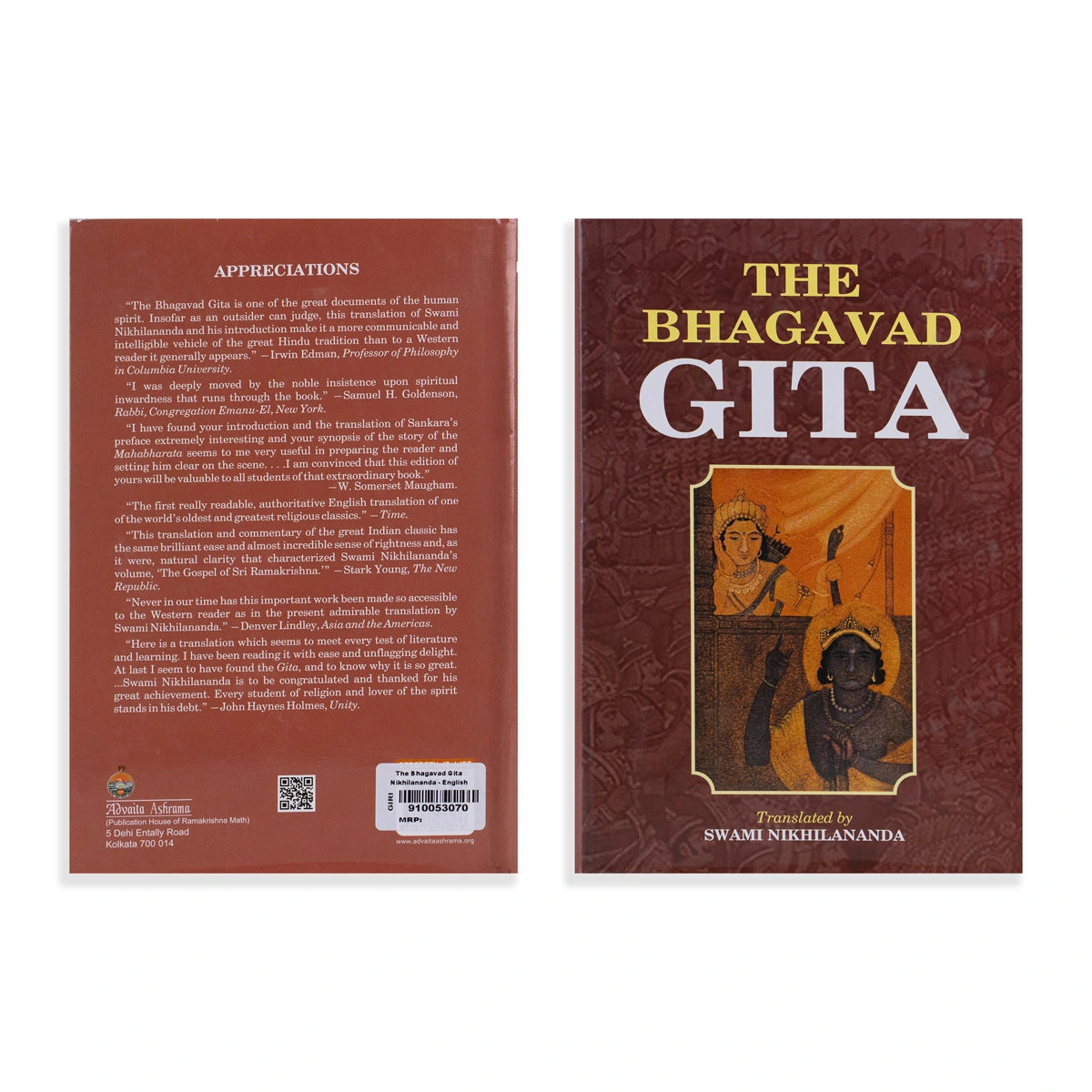 The Bhagavad Gita or Song of the Lord By Swami Nikhilananda