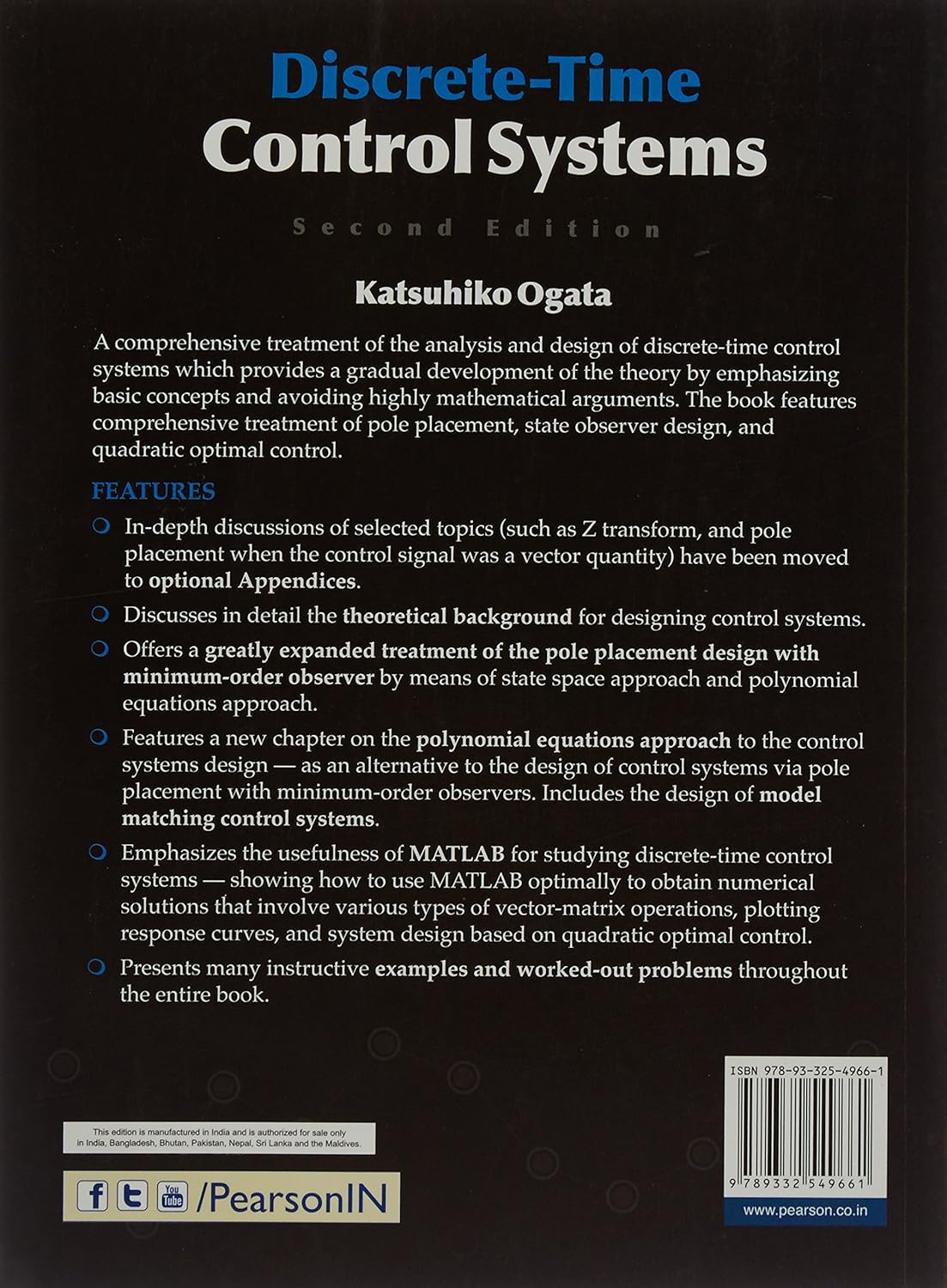 Discrete-Time Control Systems (2nd Edition)