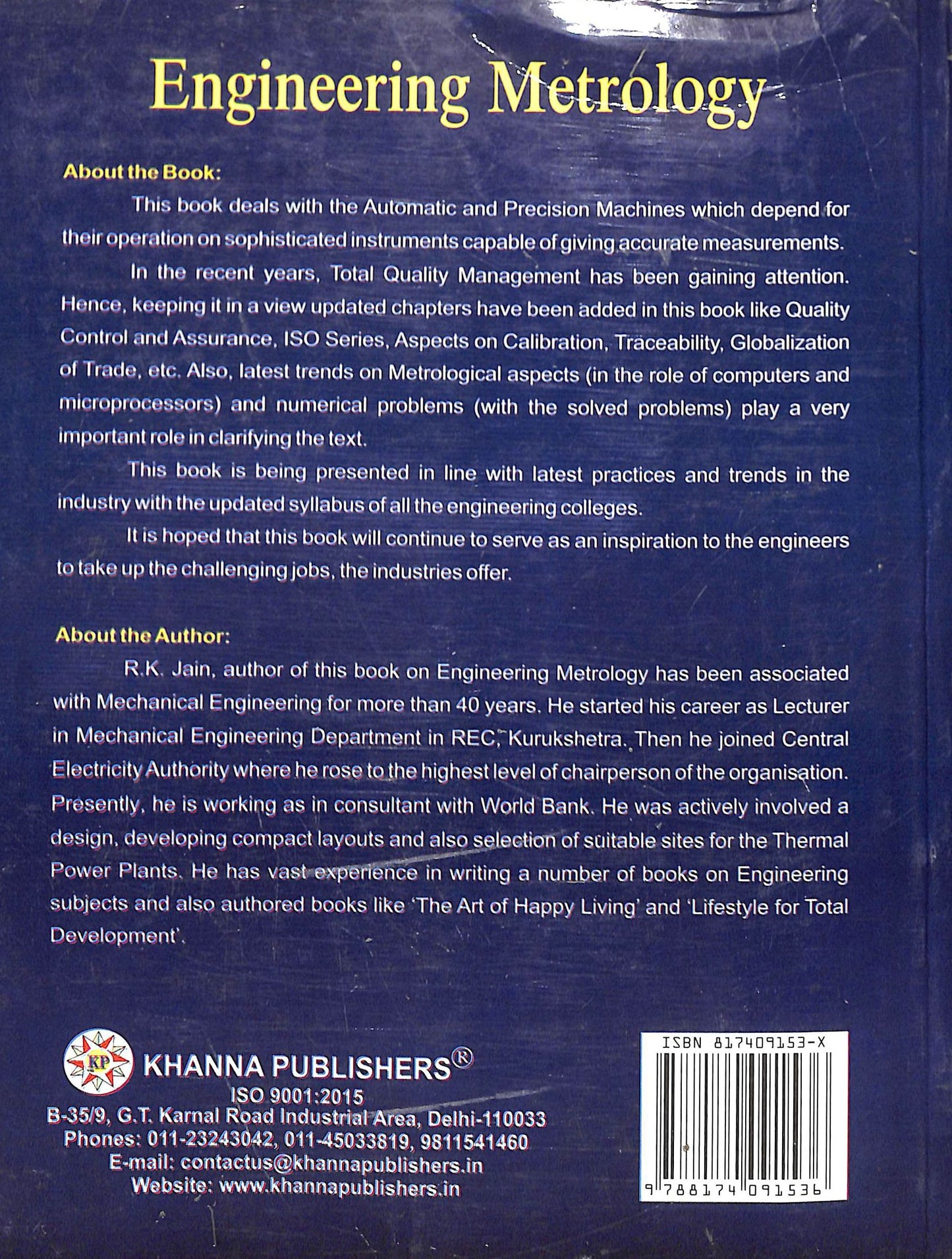 Engineering Metrology (22nd Edition)