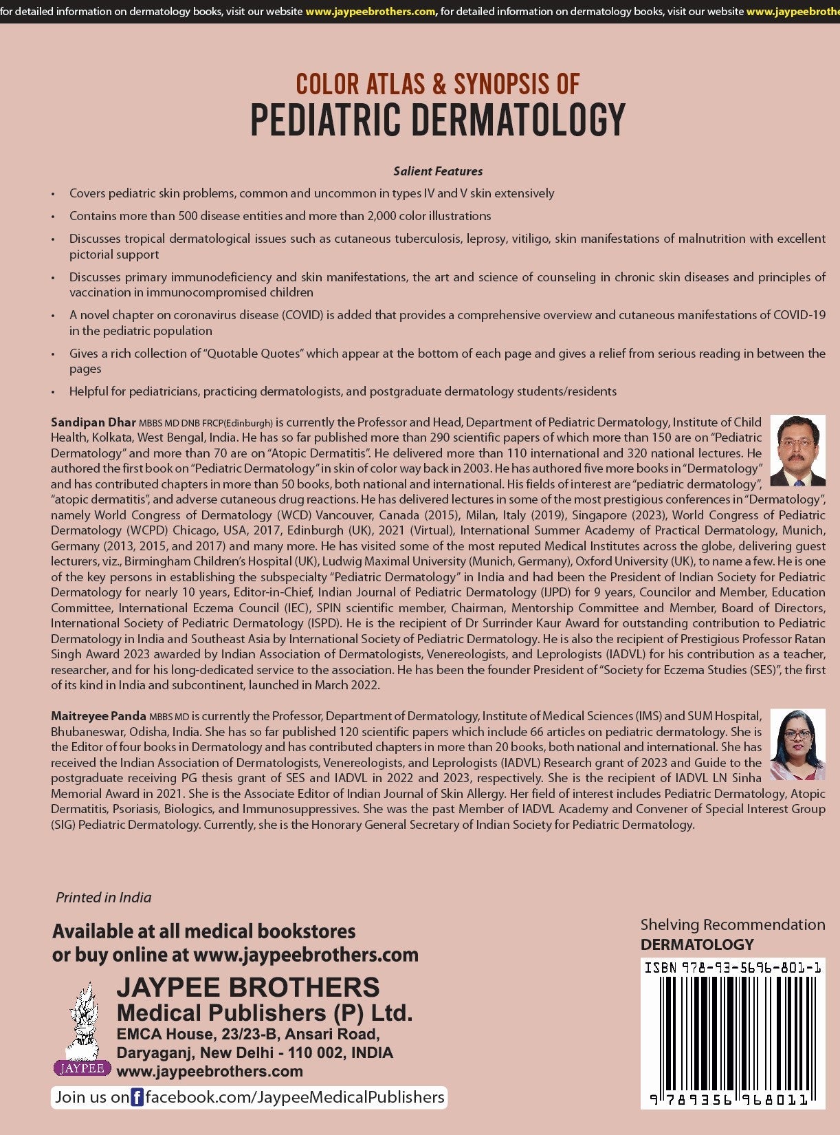 Color Atlas & Synopsis of Pediatric Dermatology (5th Edition)