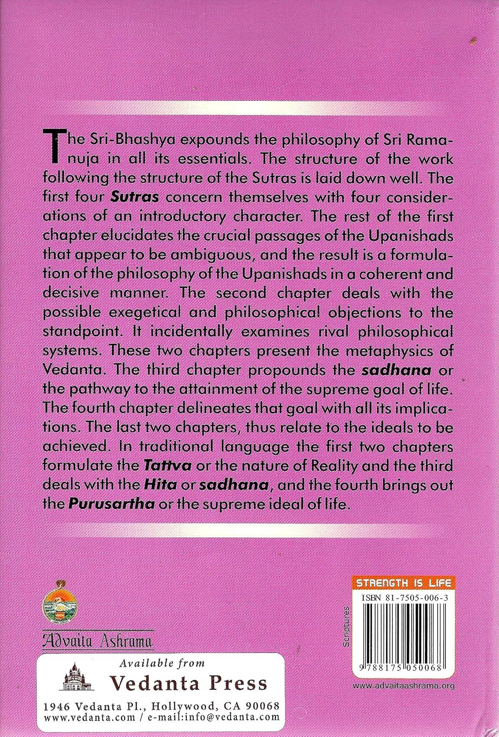 Brahma Sutras - According To Sri Ramanuja
