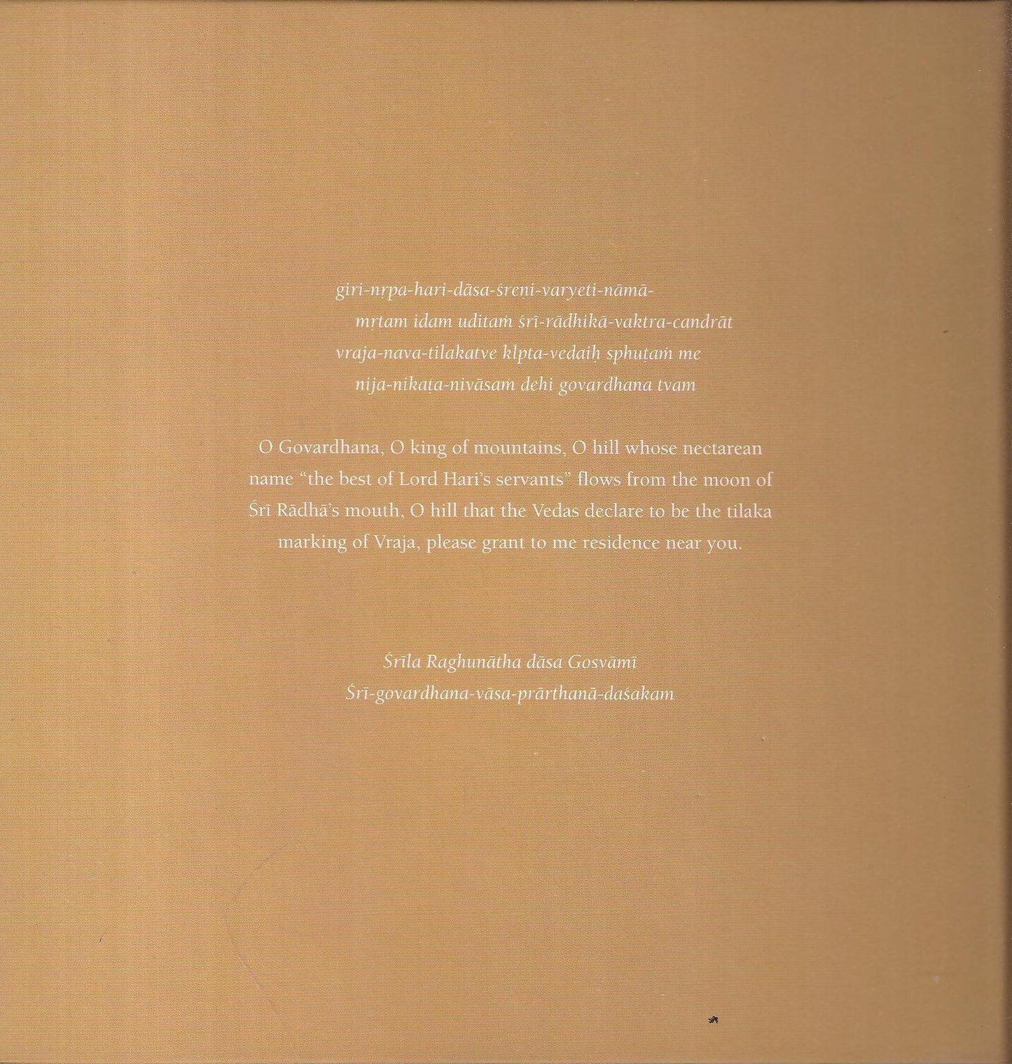 Govardhana: The Travelling In Sacred Places