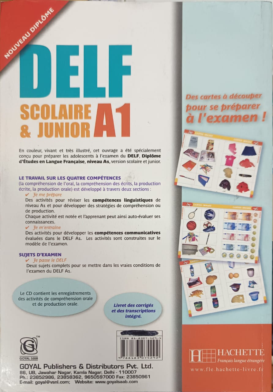 Delf Scolaire & Junior A1 + Free Audio Downloadable (French Edition) - Used book