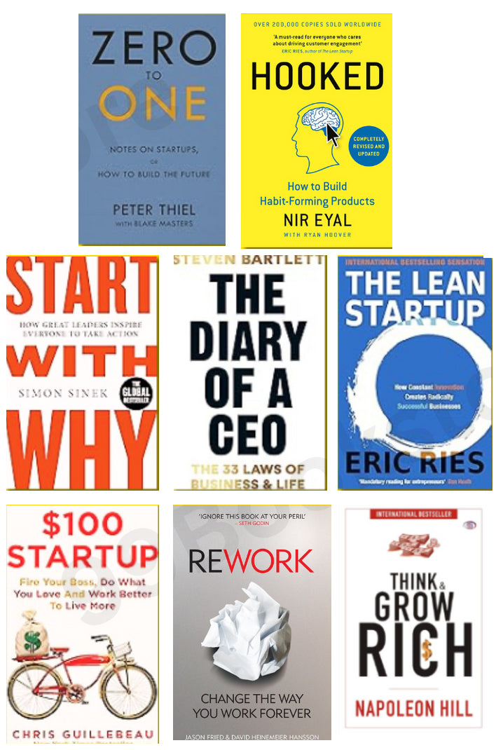 Special Entrepreneurship 8-Book Set | Must-Read Business & Startup Books 2025 | Best Gift Set