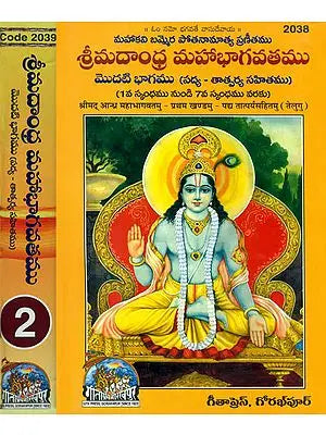 శ్రీ మదాంధమహాభాగవతము: Srimad Andhra Bhagawat - Potanna Bhagavatam in Telugu (Set of 2 Volumes)