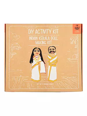Indian Kerala Doll Making Kit: Set of 2 Bengali Dolls (Do it Yourself)