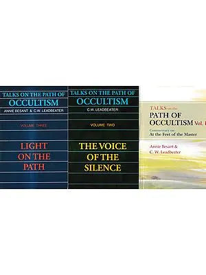 Talks on the Path of Occultism: Commentary on At the Feet of the Master with Pinhold Book (Set of 3 Volumes)
