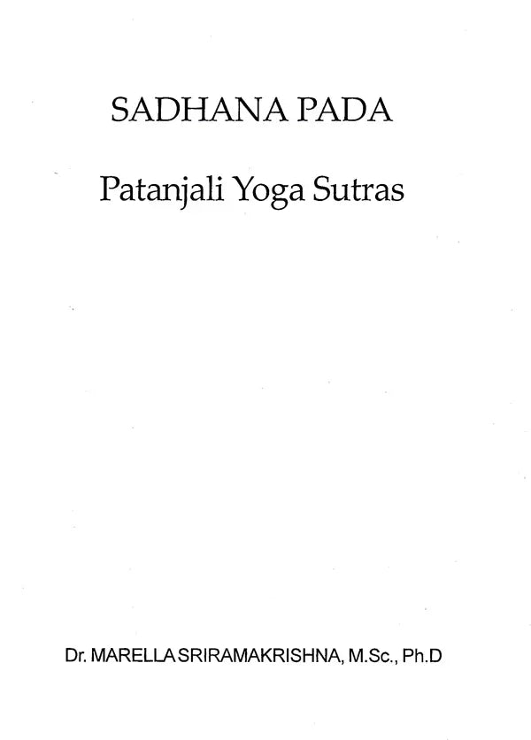 Sadhana- Patanjali Yoga Sutras