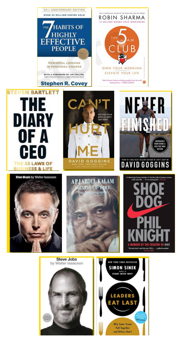 Unlock the secrets of leadership, resilience, and success with this Best 10 Leadership Books Set, a must-read collection for 2025