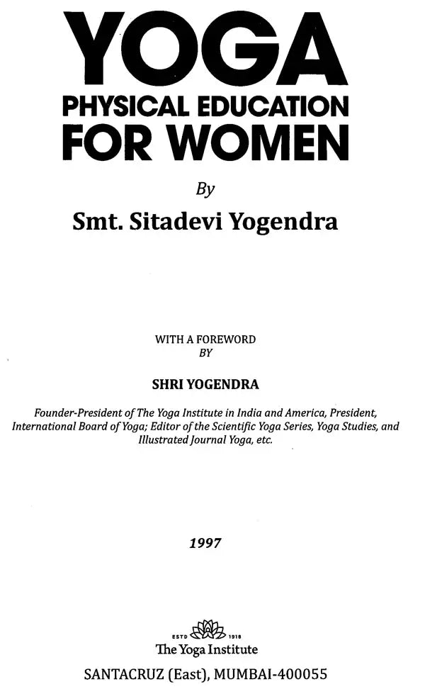 YOGA : Physical Education for Women