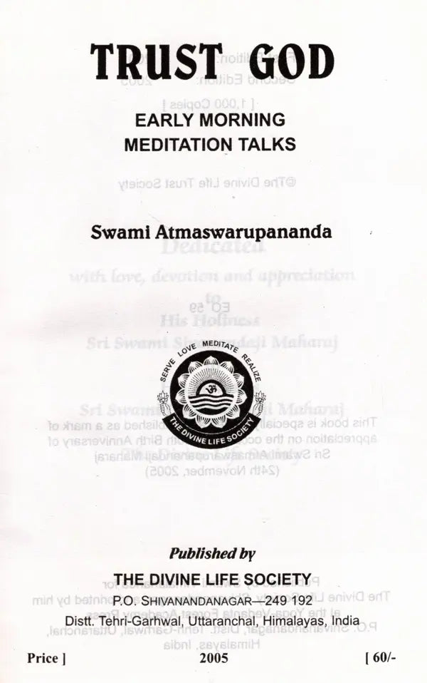 Trust God (Early Morning Meditation Talks)