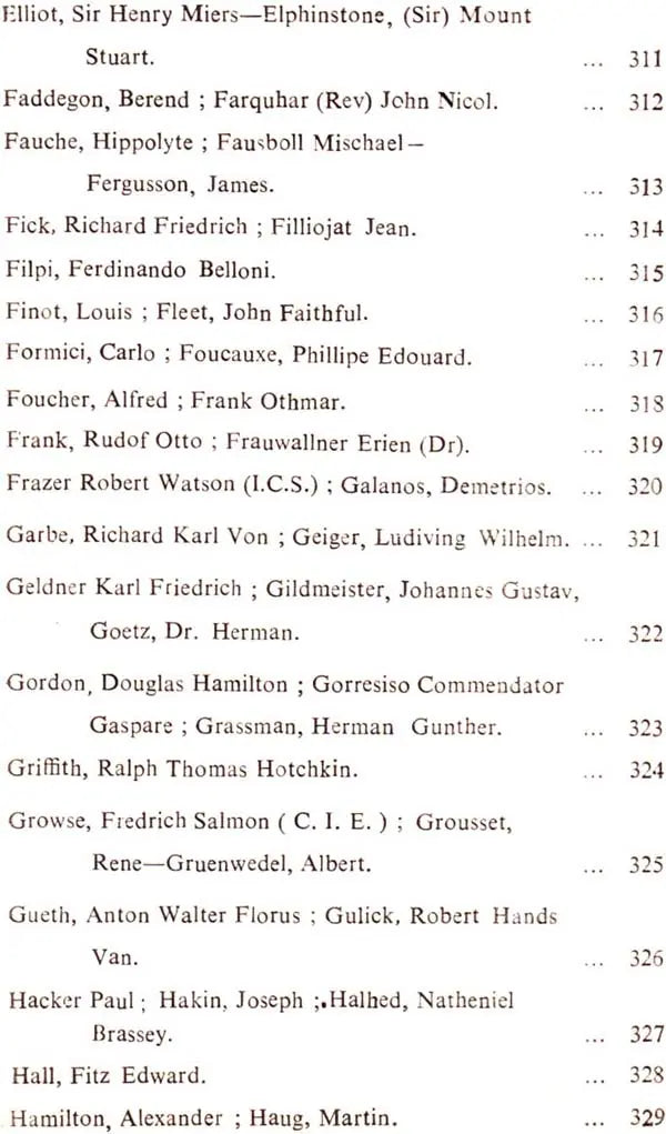 Indology and Its Eminent Western Savants