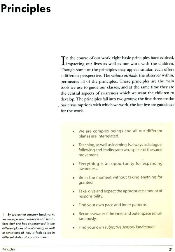 Awareness Through the Body (A Way to Enhance Concentration, Relaxation and Self-Knowledge in Children and Adults)