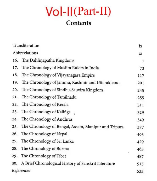 The Chronology of India- From Manu to Mahabharata (Set of 3 Books in 2 Volumes)