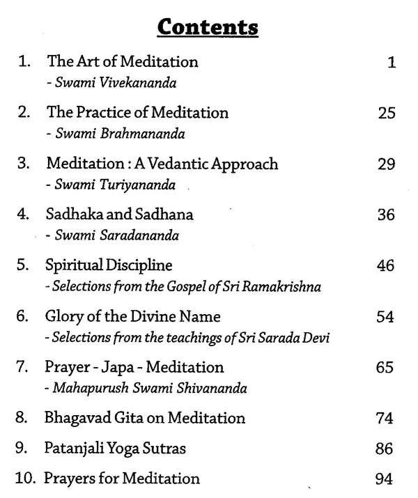 The Art Of Meditation