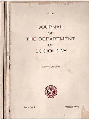 Journal of The Department of Sociology- Set of 4 Volumes (An Old and Rare Book)