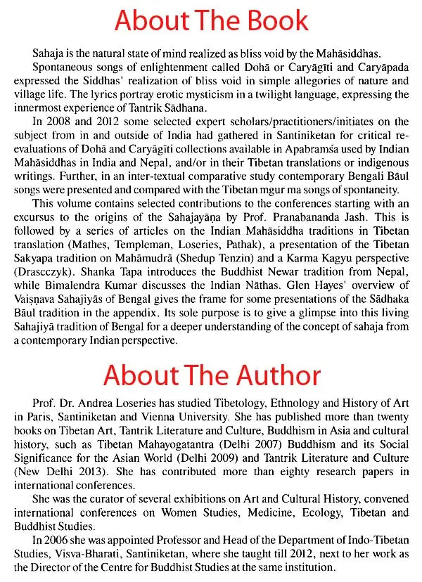 SAHAJA The Role of Doha and Caryagiti in The Cultural Indo Tibetan Interface
