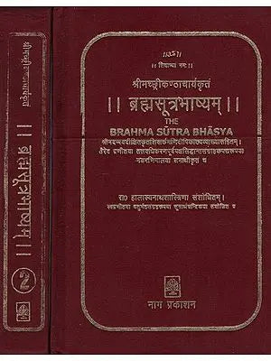 ब्रह्मसूत्रभाष्यम्- Brahma Sutra Bhashyam (Set of 2 Volumes)