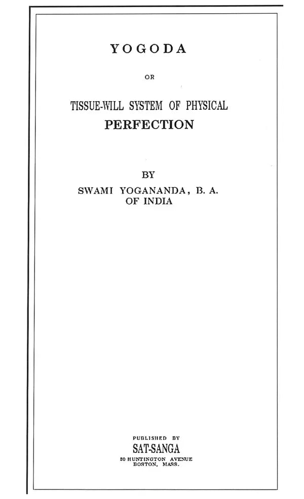 5 Yogoda Lessons of 1925