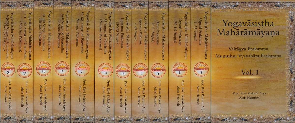 Yogavasistha Maharamayana: Original Sanskrit Text with Roman Transliteration and English Translation of Valmiki Yogavasistha (Set of 12 Volumes)