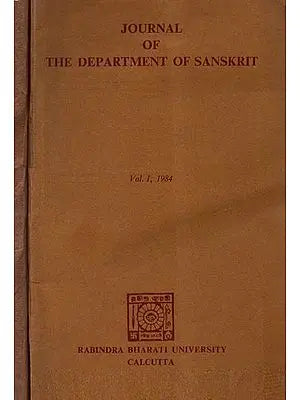 Journal of The Department of Sanskrit- Set of Two Volumes (An Old Book)
