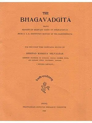 Critical Edition of The Bhagavadgita