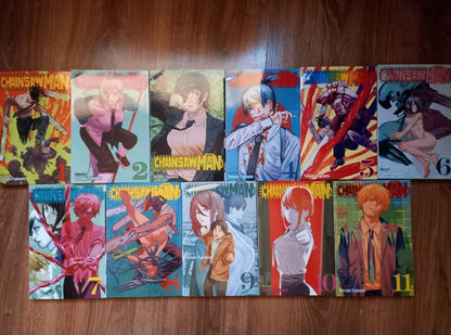 Chainsaw Man Manga Set Vol 1-11 Complete Series Tatsuki Fujimoto Gift Bundle
