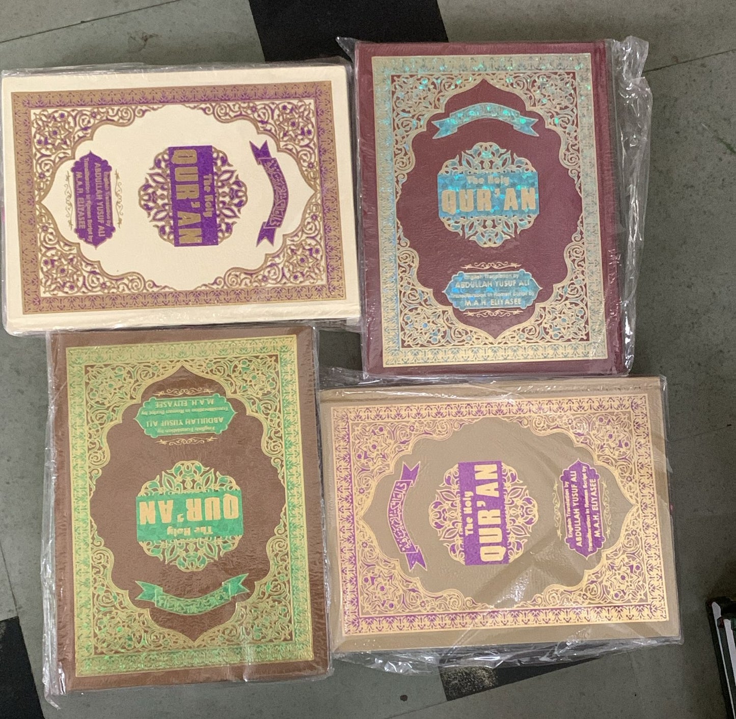 Holy Quran Colour Coded with Roman English Translation Hardcover