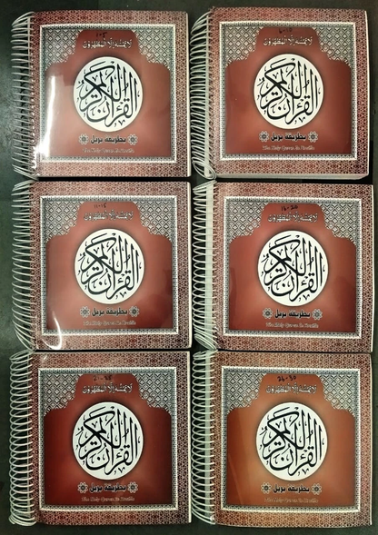 Braille Quran-QURAN-E-MAJEED (Braille) Braille Quran- Arabic (6 Volume Set) Spiral Bound