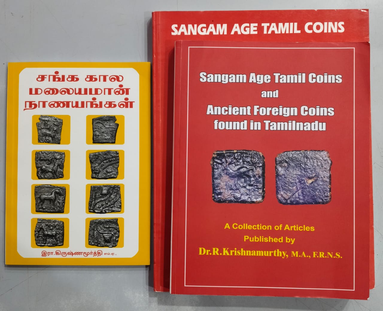 Sangam Age Tamil Coins, Sangam Age Tamil Coins and Ancient Foreign Coins Found in Tamilnadu and Sangam Age Malayamaan Coinage 3 book Set