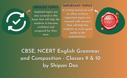 CBSE, NCERT English Grammar and Composition - Class 9 & 10. (Class IX & X)