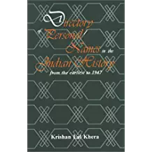Directory Of Personal Names In The Indian History