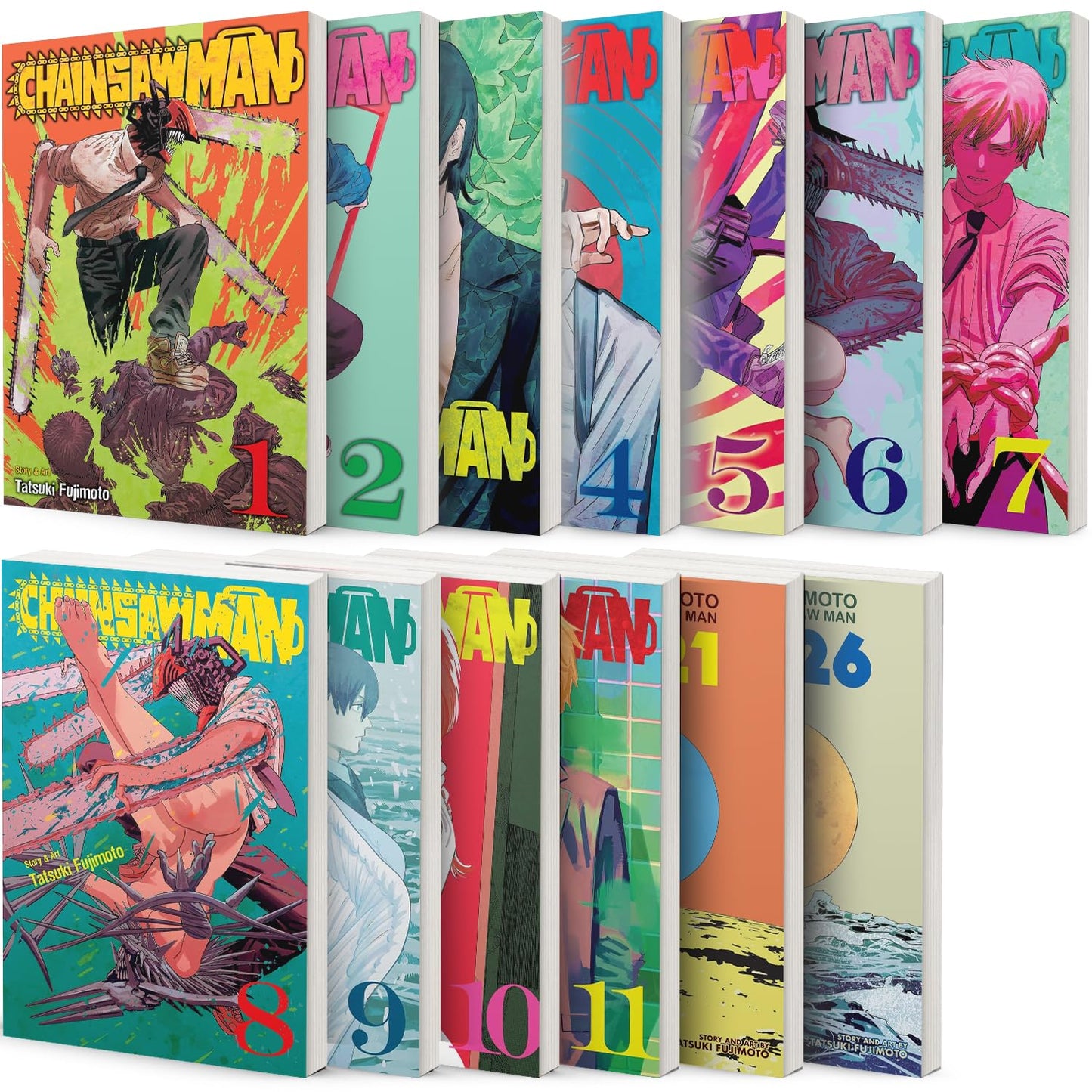 Chainsaw Man Manga Set Vol 1-11 Complete Series Tatsuki Fujimoto Gift Bundle