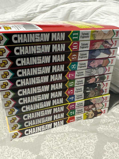 Chainsaw Man Manga Set Vol 1-11 Complete Series Tatsuki Fujimoto Gift Bundle