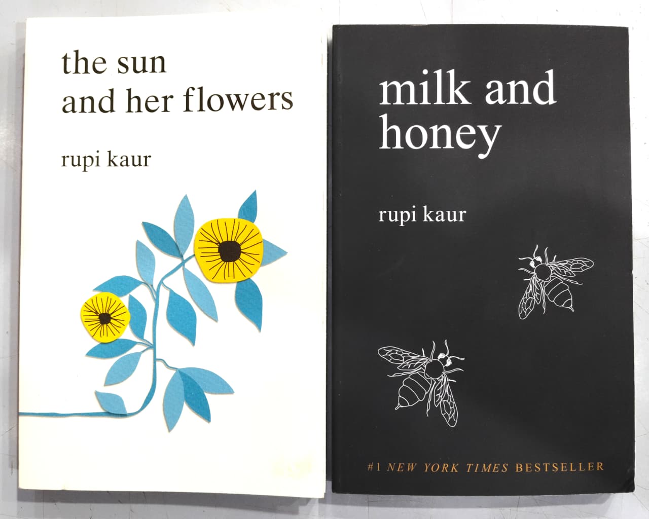 By Rupi Kaur( Milk and Honey & The Sun and Her Flowers ) 2 Books Collection Set