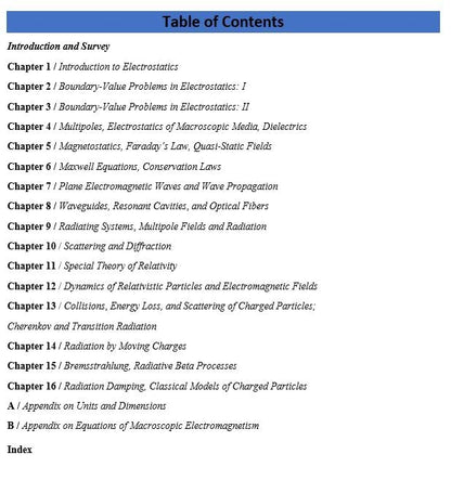 Classical Electrodynamics, An Indian Adaptation